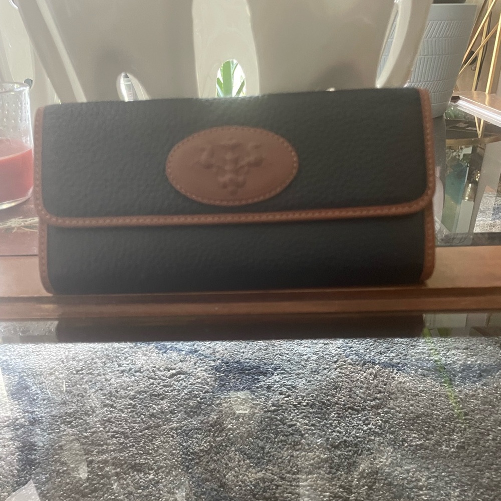 Prix De Dressage tri fold leather wallet